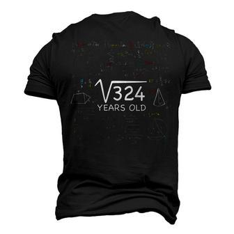 18Th Math Birthday 18 Year Old Gift Square Root Of 324 Bday Men's 3D Print Graphic Crewneck Short Sleeve T-shirt - Thegiftio UK