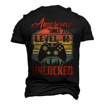 18Th Year Old Birthday Awesome Since 2004 Video Gamer Men's 3D T-shirt Back Print - Seseable