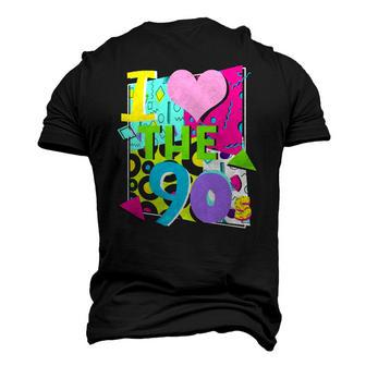 1990&8217S 90S Halloween Party Theme I Love Heart The Nineties Men's 3D T-Shirt Back Print | Mazezy