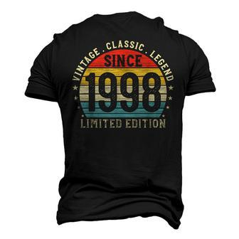 24Th Birthday Born In 1998 Vintage Classic 24 Year Old Men's 3D T-shirt Back Print - Seseable