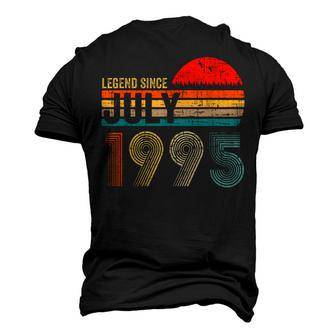 27 Years Old Retro Birthday Legend Since July 1995 Men's 3D T-shirt Back Print - Seseable