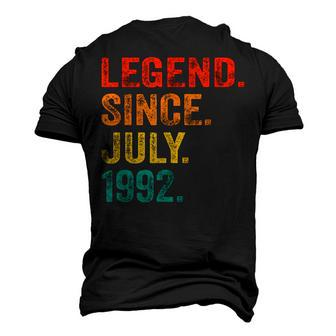 30Th Birthday Legend Since July 1992 30 Years Old Vintage Men's 3D T-shirt Back Print - Seseable