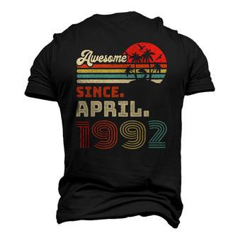 31 Years Old Awesome Since April 1992 31St Birthday Men's 3D Print Graphic Crewneck Short Sleeve T-shirt