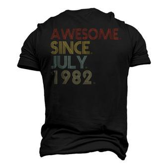 40Th Birthday Party 40 Years Old Awesome Since July 1982 Men's 3D T-shirt Back Print - Seseable