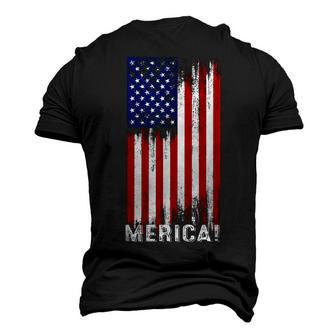 4Th Of July Independence Day Us American Flag Patriotic Men's 3D T-shirt Back Print - Seseable