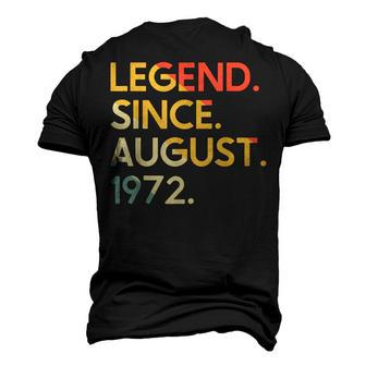 50 Years Old Vintage Legend Since August 1972 50Th Birthday Men's 3D Print Graphic Crewneck Short Sleeve T-shirt - Thegiftio UK