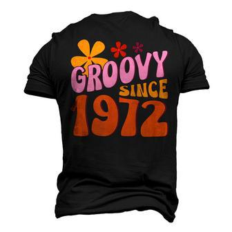 50Th Birthday Groovy Since 1972 Men's 3D T-shirt Back Print - Seseable