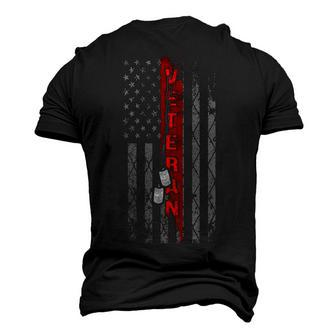 American Flag Veteran V2 Men's 3D Print Graphic Crewneck Short Sleeve T-shirt - Monsterry CA