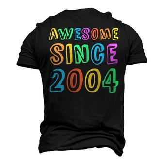 Womens Awesome Since 2004 Teacher 18Th Birthday Boy Girl Men's 3D T-shirt Back Print - Seseable
