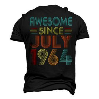 Awesome Since July 1964 Vintage 58 Years Old 58Th Birthday Men's 3D T-shirt Back Print - Seseable