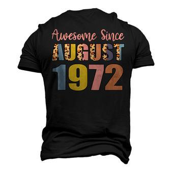 Awesome Since August 1972 50 Years Old 50Th Birthday V2 Men's 3D Print Graphic Crewneck Short Sleeve T-shirt - Thegiftio UK
