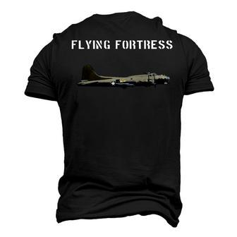 B-17 Flying Fortress Ww2 Bomber Airplane Pilot Men's 3D T-shirt Back Print - Seseable