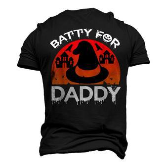Batty For Daddy Retro Vintage Halloween Costume Mens Womens Men's 3D Print Graphic Crewneck Short Sleeve T-shirt - Thegiftio UK