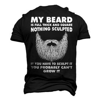 My Beard - Full Thick & Square Men's 3D T-shirt Back Print - Seseable