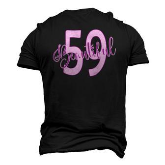 Beautiful 59Th Birthday Apparel For Woman 59 Years Old Men's 3D T-Shirt Back Print | Mazezy