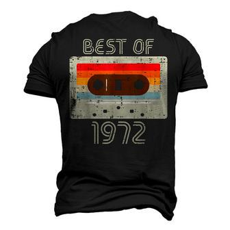 Best Of 1972 Casette Tape Retro 50Th Birthday 50 Years Old Men's 3D T-shirt Back Print - Seseable