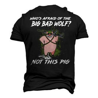 Big Bad Wolf V2 Men's 3D T-shirt Back Print - Seseable