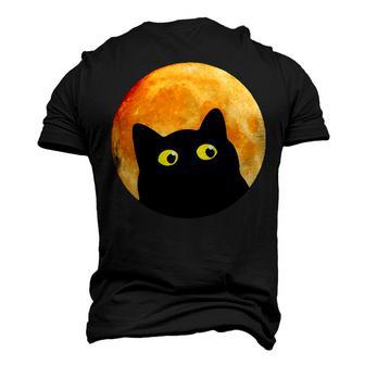 Black Cat Halloween Cat Halloween Men's 3D T-shirt Back Print - Seseable