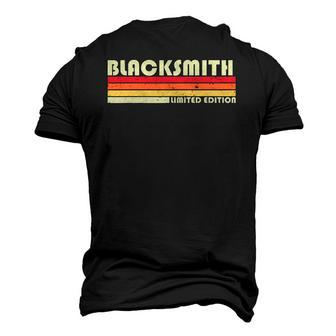 Blacksmith Job Title Profession Birthday Worker Idea Men's 3D T-Shirt Back Print | Mazezy
