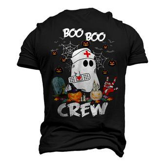 Boo Boo Crew Ghost Nurse Retro Halloween 2022 Nursing Rn Men's 3D T-shirt Back Print - Seseable