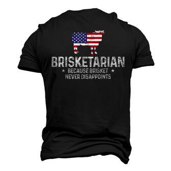 Mens Briketarian Bbq Grilling Chef State Map Barbecue V2 Men's 3D T-shirt Back Print - Seseable