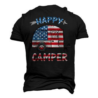Camper Merica American Happy Pride Flag 4Th Of July Camping V2 Men's 3D T-shirt Back Print - Seseable