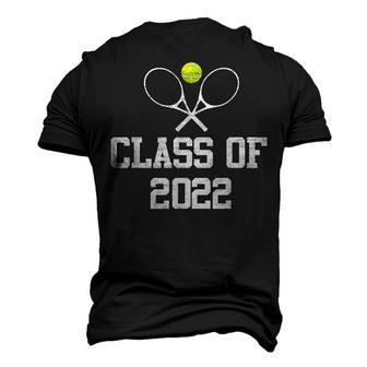 Class Of 2022 Graduation Senior Tennis Player Men's 3D T-shirt Back Print - Seseable