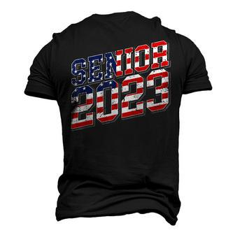 Class Of 2023 Usa Senior 2023 American Flag Men's 3D T-shirt Back Print - Seseable