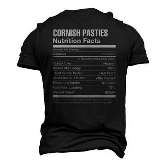 Cornish Pasties Nutrition Facts Men's 3D T-Shirt Back Print | Mazezy