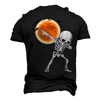 Dabbing Skeleton Dancing Halloween Costume Boys Men Men's 3D T-shirt Back Print - Seseable