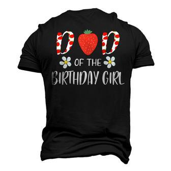 Dad Of The Birthday Girl First Birthday Berry Themed Party Men's 3D T-shirt Back Print - Seseable