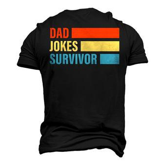 Dad Jokes Survivor Mustache Dad Joke Happy Fathers Day 2022 Men's 3D Print Graphic Crewneck Short Sleeve T-shirt - Thegiftio UK