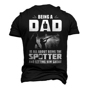 Being A Dad - Letting Him Shoot Men's 3D T-shirt Back Print - Seseable