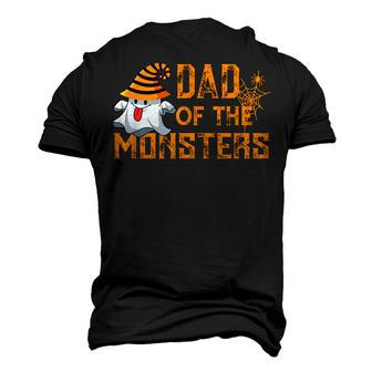 Dad Of The Monsters Funny Ghost Halloween Costume Dad Men's 3D Print Graphic Crewneck Short Sleeve T-shirt - Thegiftio UK