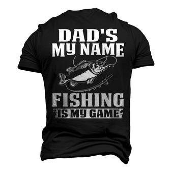 Dads The Name Fishing Men's 3D T-shirt Back Print - Seseable