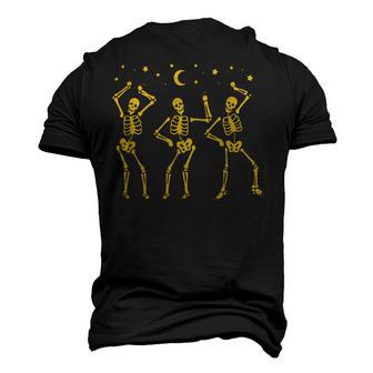 Dancing Skeletons Skeleton Dance Groovy Halloween Bones Men's 3D T-shirt Back Print - Seseable