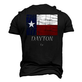 Dayton Tx Texas Flag City State Men's 3D T-Shirt Back Print | Mazezy