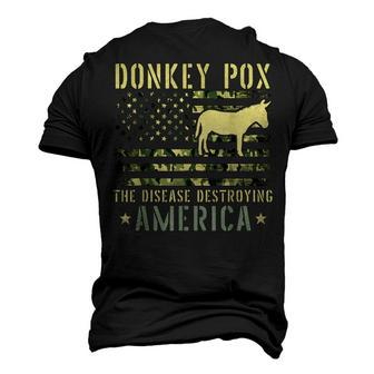 Donkey Pox The Disease Destroying America Funny Anti Biden V4 Men's 3D Print Graphic Crewneck Short Sleeve T-shirt - Thegiftio UK