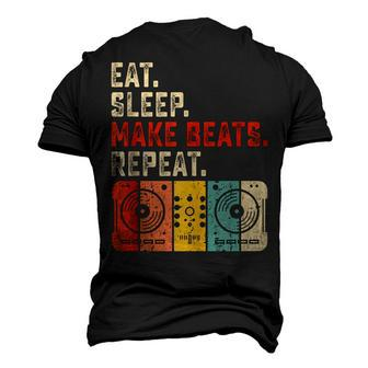 Eat Sleep Make Beats Beat Makers Music Producer Mens Dj Dad Men's 3D T-shirt Back Print - Seseable