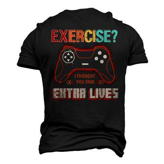 Extra Lives Funny Video Game Controller Retro Gamer Boys V16 Men's 3D Print Graphic Crewneck Short Sleeve T-shirt - Thegiftio UK
