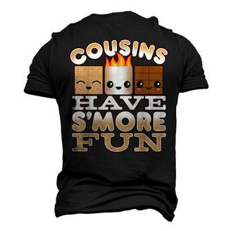Family Camping For Kids Cousins Have Smore Fun Men's 3D T-shirt Back Print - Seseable