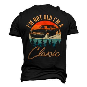 Fashions Mens Im Not Old Im Classic Car Funny Men's 3D Print Graphic Crewneck Short Sleeve T-shirt - Thegiftio UK