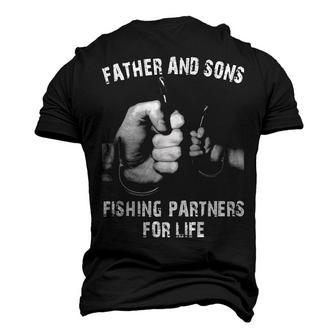 Father & Sons - Fishing Partners Men's 3D T-shirt Back Print - Seseable