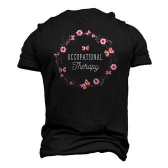 Floral Ota Occupational Therapy Ot Occupational Therapist Men's 3D T-Shirt Back Print | Mazezy