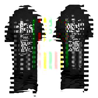 Free-Ish Since 1865 Junenth Black Pride African Usa Flag Men's T-shirt 3D Print Graphic Crewneck Short Sleeve Back Print - Thegiftio UK