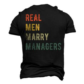 Future Husband Real Men Marry Managers Men's 3D Print Graphic Crewneck Short Sleeve T-shirt - Thegiftio UK