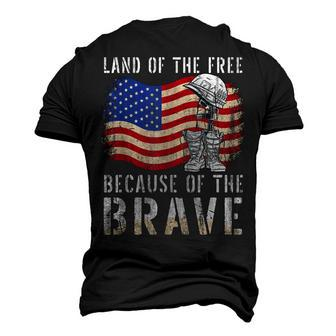 God Bless America Eagle Land Of The Free Home Of The Brave Men's 3D Print Graphic Crewneck Short Sleeve T-shirt - Thegiftio UK