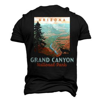 Grand Canyon National Park Arizona Vintage Wpa Style Men's 3D T-shirt Back Print - Seseable
