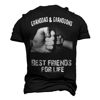 Granddad & Grandsons - Best Friends Men's 3D T-shirt Back Print - Seseable