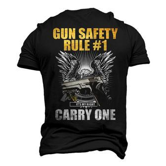 Gun Safety V2 Men's 3D T-shirt Back Print - Seseable